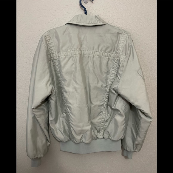 VINTAGE Unocal 76 Men’s Gas Station Jacket Sz. L, Light Green/Gray - Picture 4 of 10